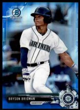2017 Bowman Chrome Blue Refractor Bryson Brigman 122/150 Seattle Mariners
