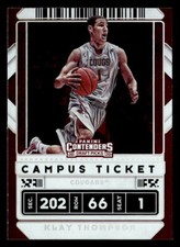 Klay Thompson 2020 Contenders Draft Picks Campus Ticket  Card #6b