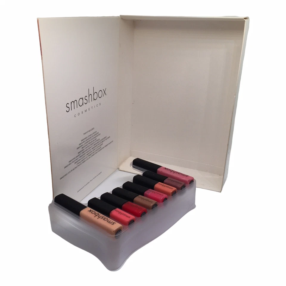 Front Cover Spring 2005 Edição Limitada Smashbox SMASHING LIP GLOSSES 8 peças conjunto - Imagem 4 de 4