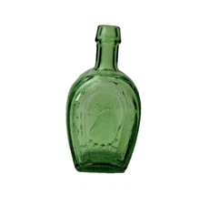 Green Wheaton Miniature Bottle Horseshoe Bitters EMPTY BOTTLE 3"