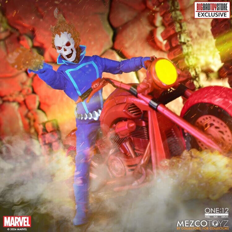 NEW Mezco ONE:12 Collective Ghost Rider & Hell Cycle BBTS NEW Mezco ONE:12 Collective Ghost Rider & Hell Cycle BBTS