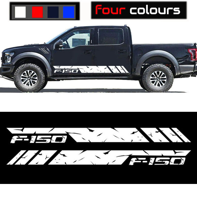 2pcs Vinyl Decal Sport Side Door Sticker Graphics Kit For Ford F150 F