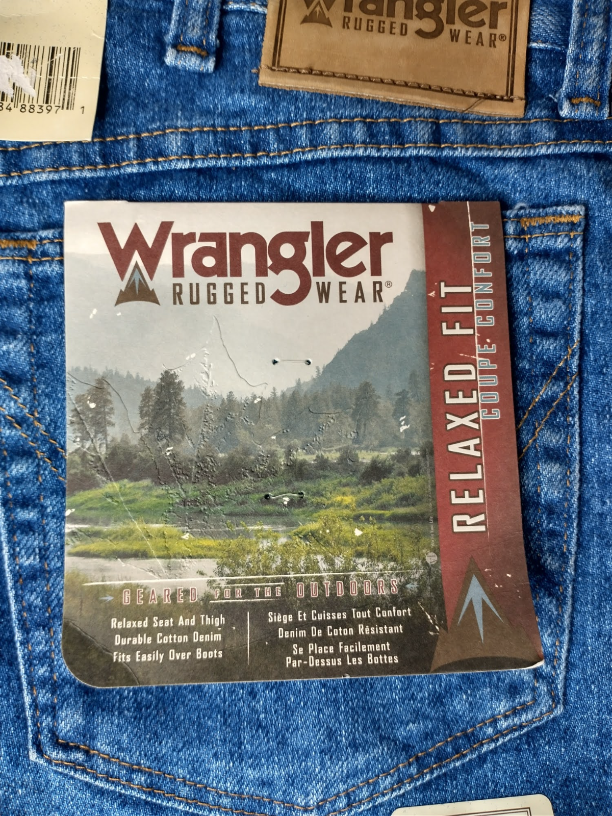 New Wrangler Mens Jeans 40x32 Rugged Wear 35005SW Relaxed Fit Easy over  Boots | eBay