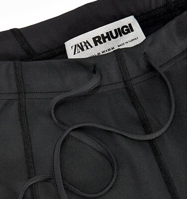 ZARA x RHUIGI RHUDE Logo Stretch Track Pants Men's Skinny Fit