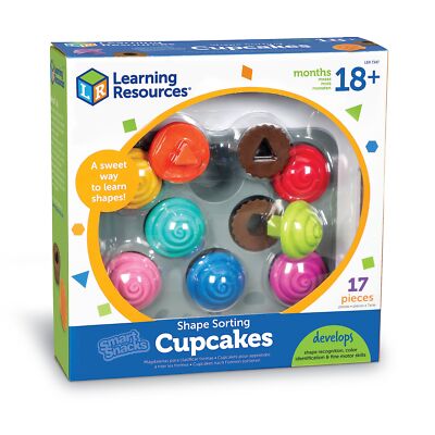 Colorful Cupcake Shape Matching Game Educational Toy for Kids Ages 18 Months