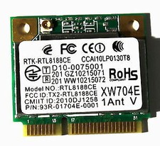 Realtek RTK-RTL8188CE Mini PCI-e Wireless Wifi Card- 93R-01704E-0001