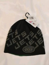 New York Jets NFL Green Beanie Adult Size Black/Green Stocking Cap NWT