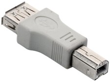 Steren USB-A Female to USB-B Male Adapter - Printer Cable Adapter