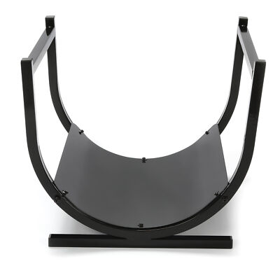Small Metal Firewood Rack Indoor Log Holder Wood Storage For Fireplace 14''