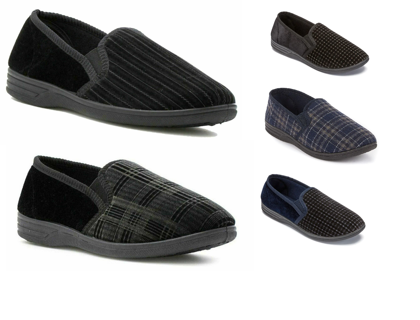 SAOLA Scarpa ciabatte uomo invernali foderate calde suola rigida nero grigio taglia 6 12