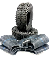 Two 11x4.00-5 Lawn Mower Tires  11x4.00x5 11x4-5 Heavy Duty Tractor Tire W Tubes