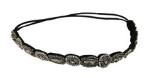 Rhinestone Beaded Hair Hoops Headbands Jewels Workmanship Headbands Elastic N...