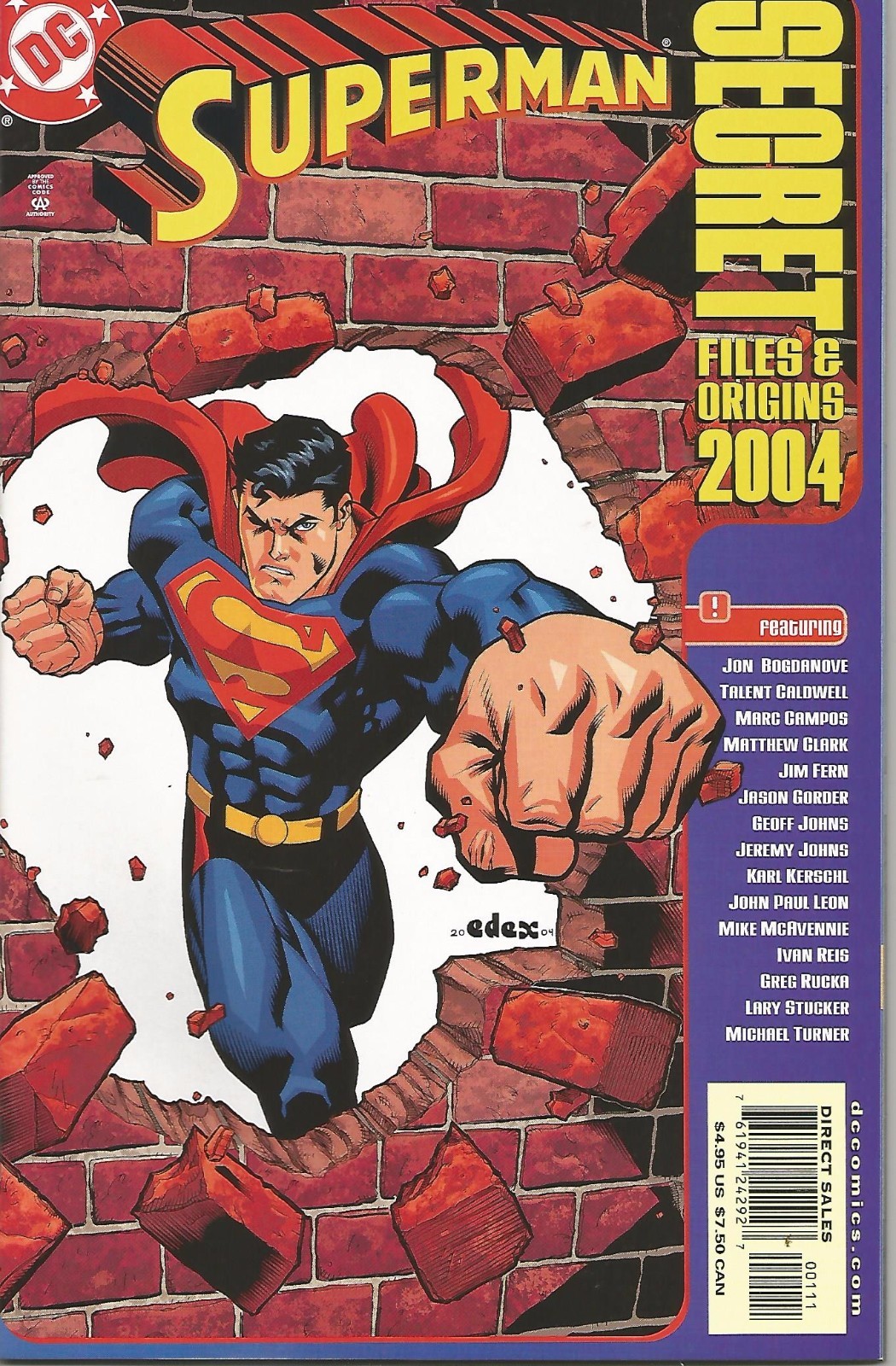 SUPERMAN SECRET FILES & ORIGINS 2004 - Back issue