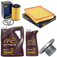 MotoröL Filter Set 5W-40 6 Liter + ÖLablassschraube FüR Opel Vectra C 2.2Dti 16V