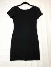 Monteau Womens Bodycon Dress sz XS Black Career Office Corporate Workwear