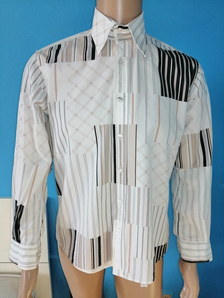 DOLCE&GABBANA CAMICIA UOMO MANICA LUNGA TAGLIA M COLLETTO 39CM 100% COTONE - Immagine 2 di 4