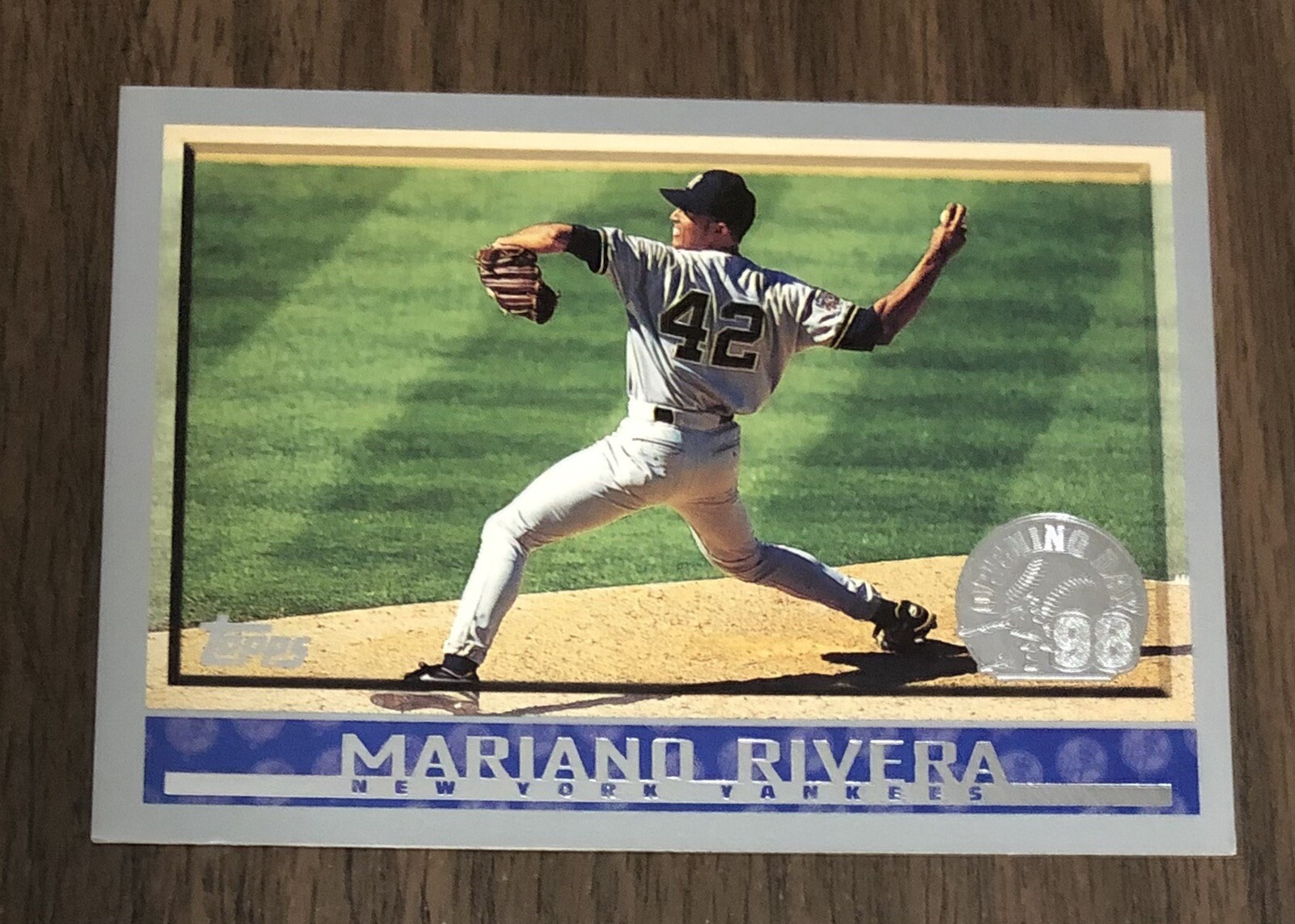 Mariano Rivera 1998 Topps Opening Day #7 New York Yankees Baseball Card HOF NM