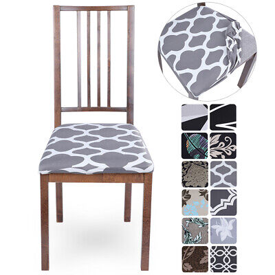 Dining Chair Seat Covers Stretch Cushion Removable Protector On - Dining Chair Seat Covers Uk