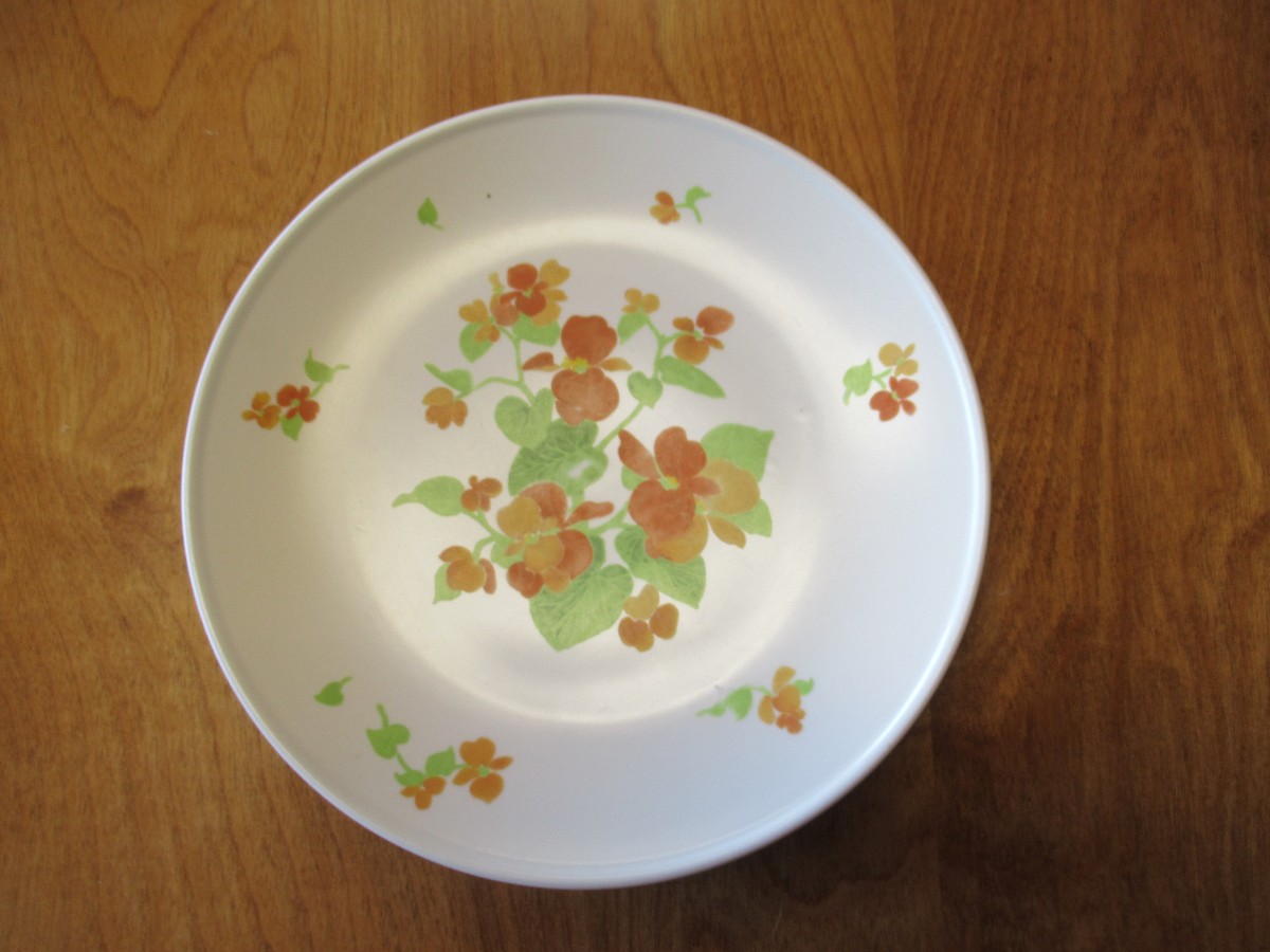 7 Noritake Happy Days Salad Plates 9069 Orange Progression for