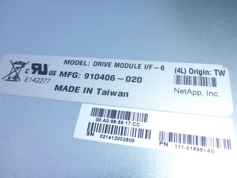 AU SELLER NetAPP Drive Module I/F6 910406-020 SAS Fibre Channel Raid Controller - Image 2 of 4