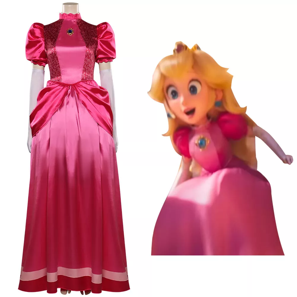 The Super Mario Bros. Movie-peach Cosplay Costume Dress Outfits