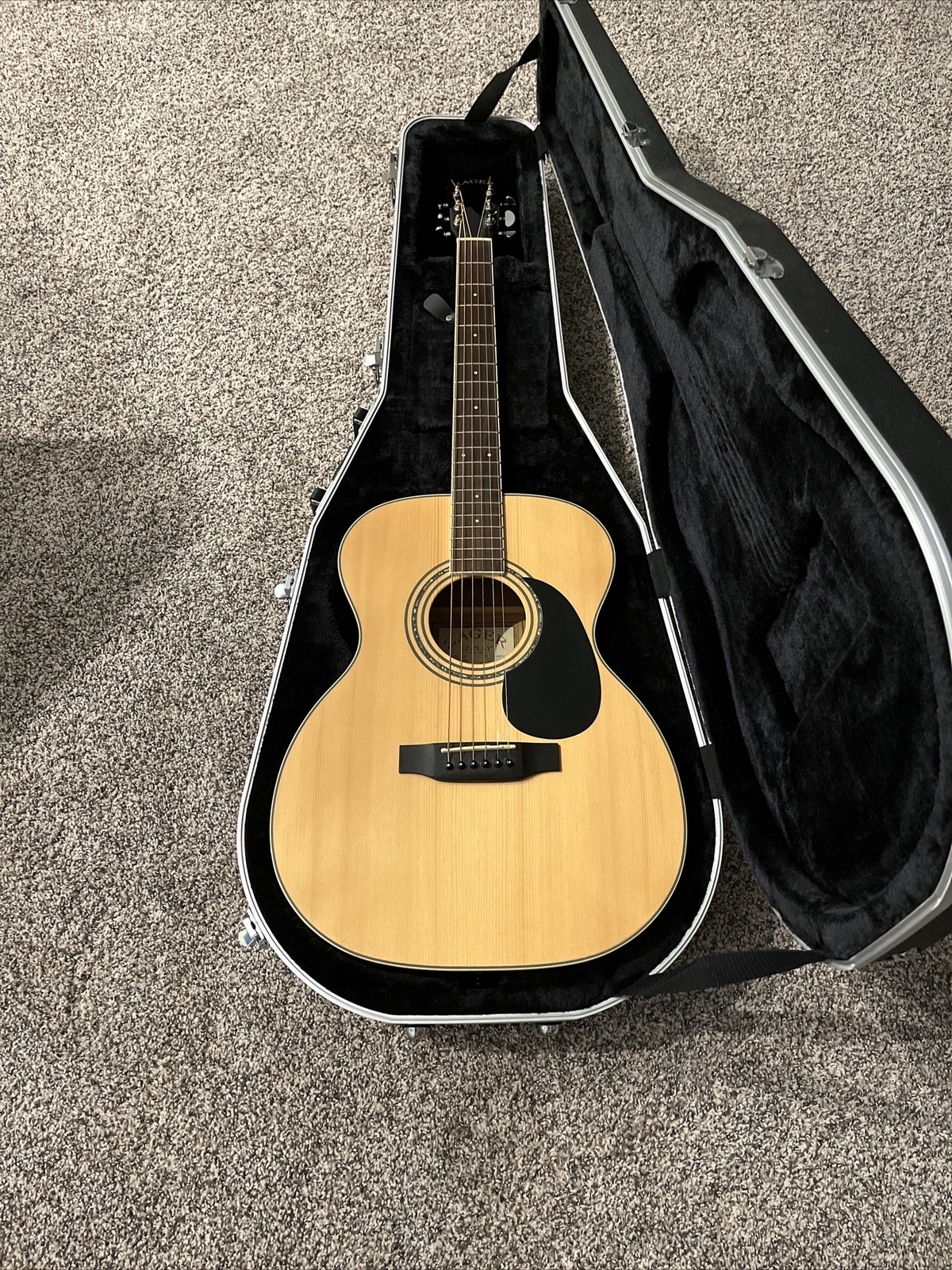 Zager ZAD50 Acoustic Guitar with case eBay