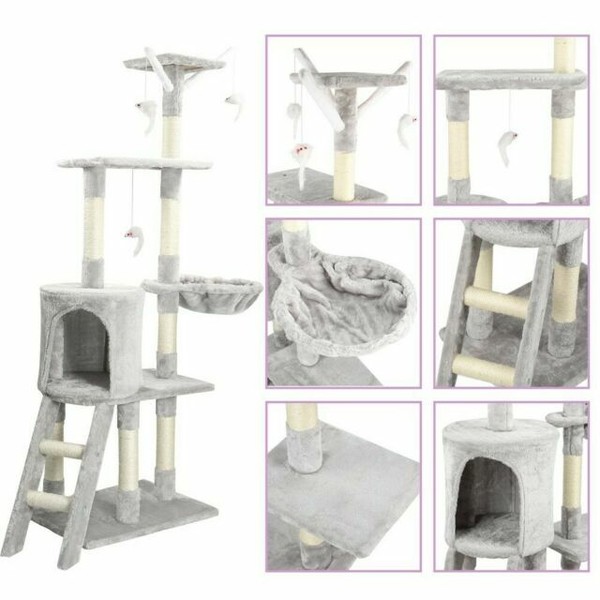 Milo & Misty 12027 3 Platform Cat Tree Scratching Post Activity Centre