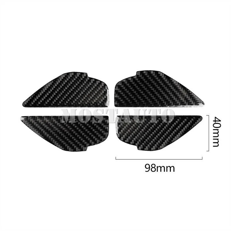 For Mazda 3 Carbon Fiber Inner Car Door Handle Bowl Cover Trim 2014-2018 - image 3 of 4