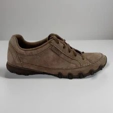 Skechers Sneaker Women Size 9 Suede Curbed Brown Shoe 49336 Walking Classic