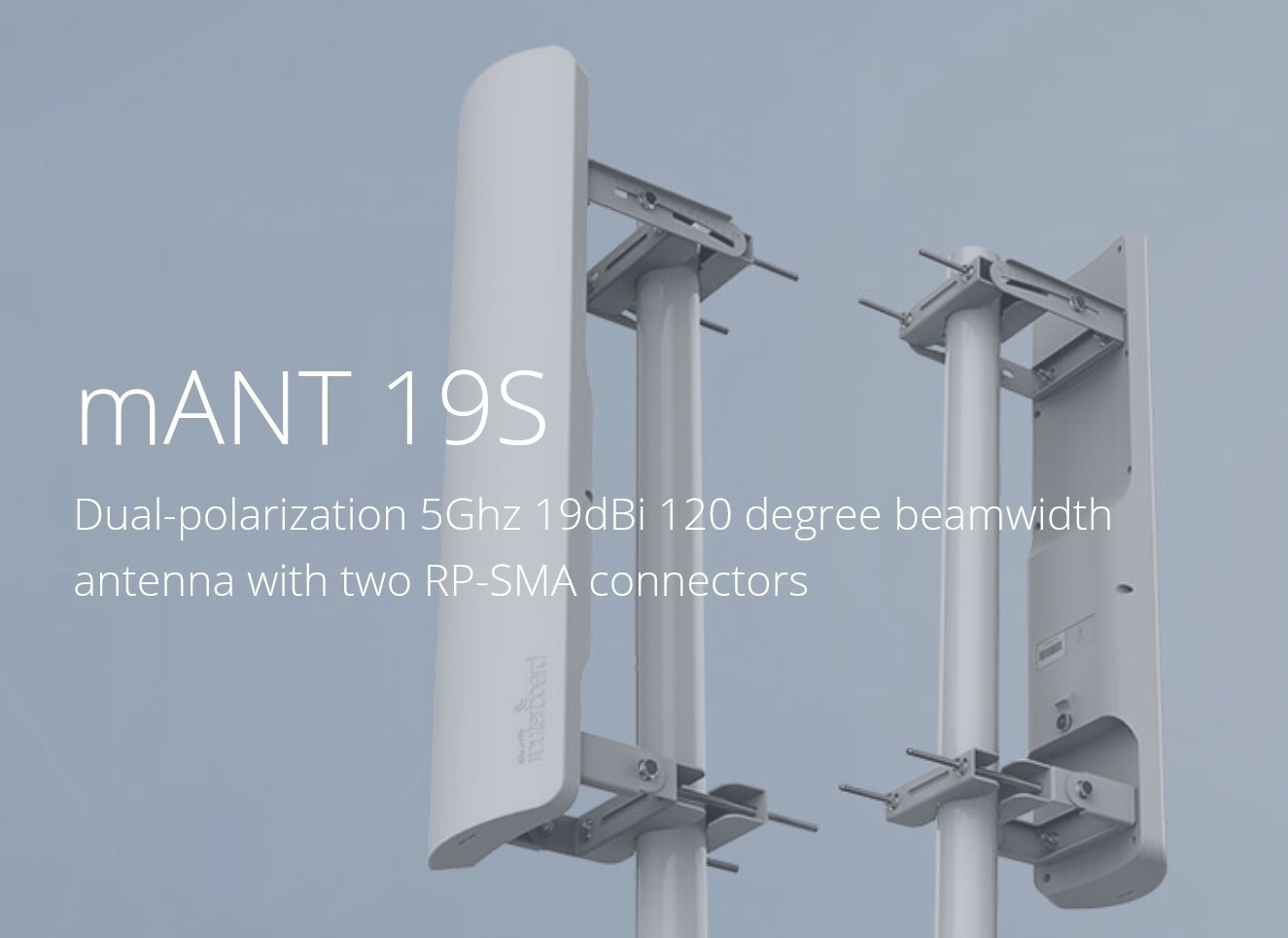 Mikrotik MTAS5G19D120 mANT19s 5GHz 120 degree 19dBi 2X2 MIMO Sector
