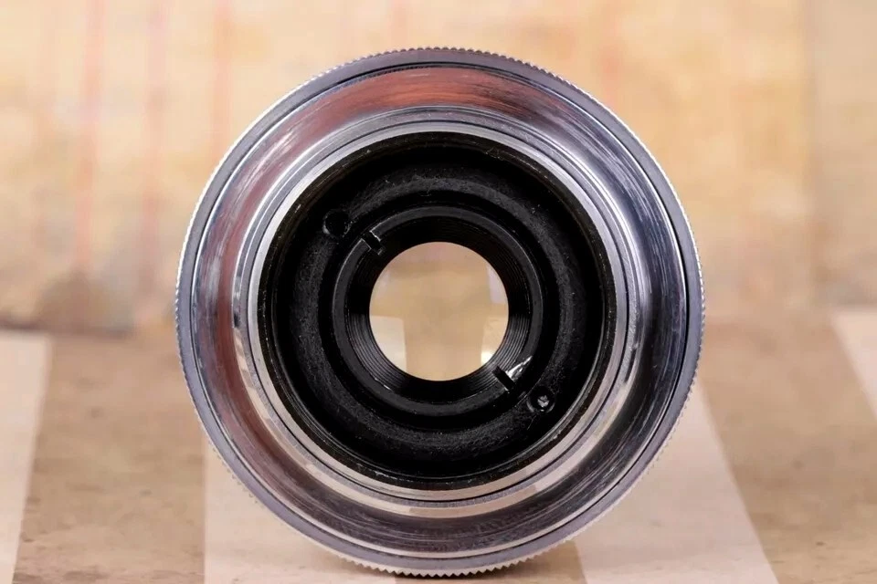 Lente INDUSTAR-50 50 mm f/3,5, URSS para FED Zorki Leica M39 montura plateada KMZ Foto 4 de 4