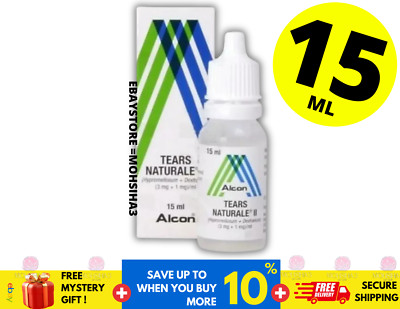 1 X 15ml Alcon Tears Naturale II Lubricant Soothing & Moisturizing Eye Drops
