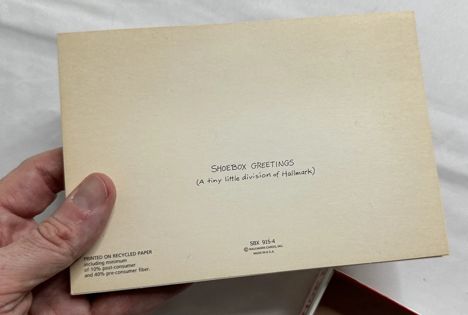 New Funny Hallmark Christmas Cards Shoebox Greetings Humor 20 Vintage - Image 4 of 4