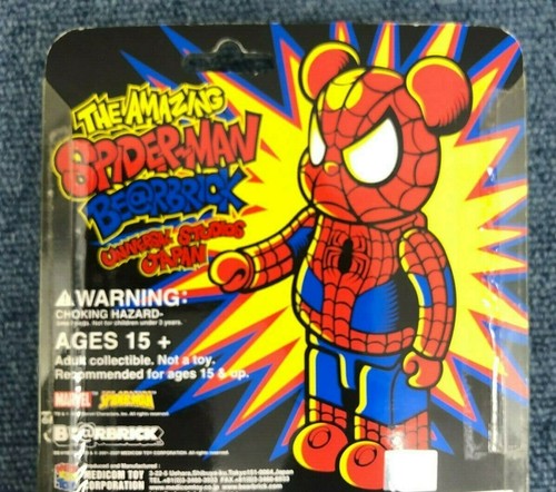 USJ BE@RBRICK Spider-man Adult Collectibles Universal Studios Japan Unopened - Picture 6 of 6