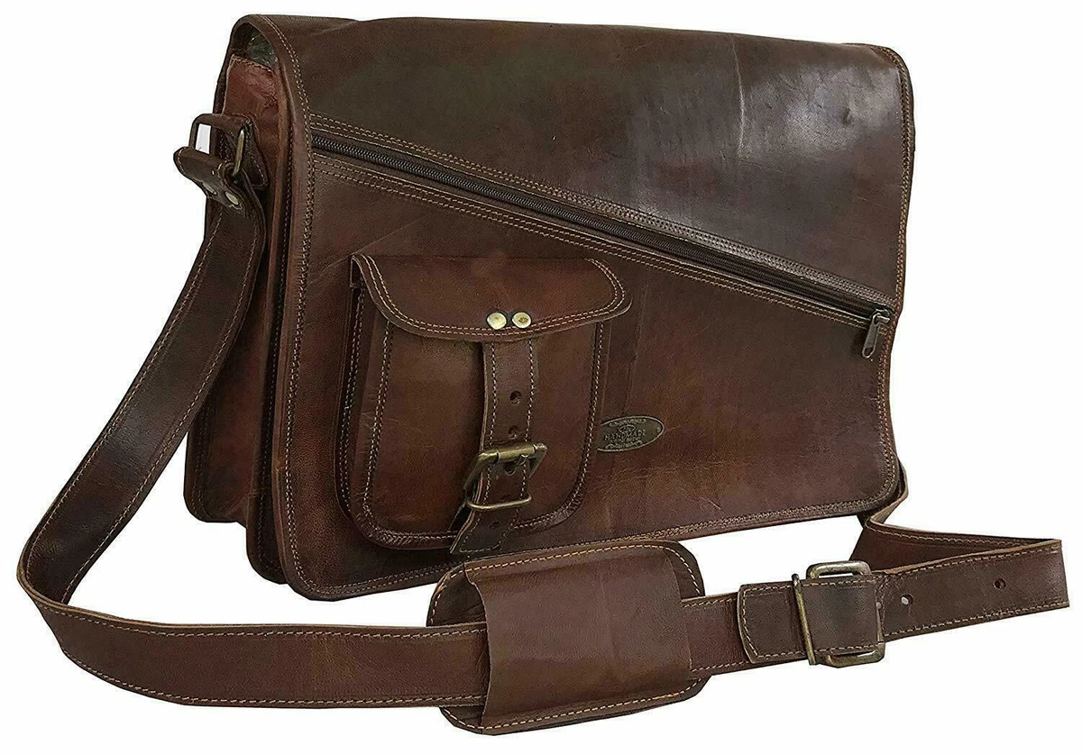 Leather Messenger Bags for Men Women Briefcase Laptop Bag Best