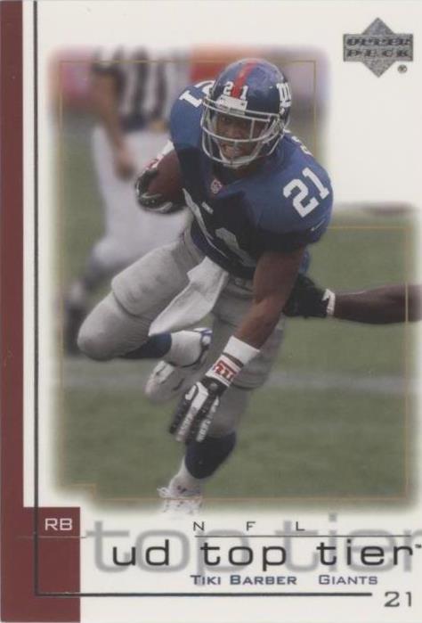 2001 Upper Deck UD Top Tier Tiki Barber #112 - 1 of 2