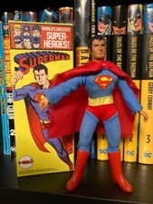 Product Image: VINTAGE 1974 MEGO WGSH SUPERMAN, TYPE 2 BODY, 100% COMPLETE W/ REPRO BOX!