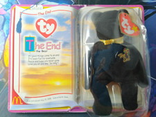 The End the Bear McDonalds TY the End Teenie Beanie Baby 1999 Rare Retired