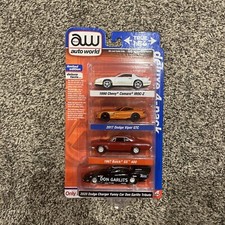 AW AUTO WORLD DELUXE 4-PACK LIMITED EDITION 2020 DODGE CHARGER FUNNY CAR TRIBUTE