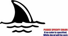 Shark Fin 07 Graphic Die Cut decal sticker Car Truck Boat Window Bumper 12"