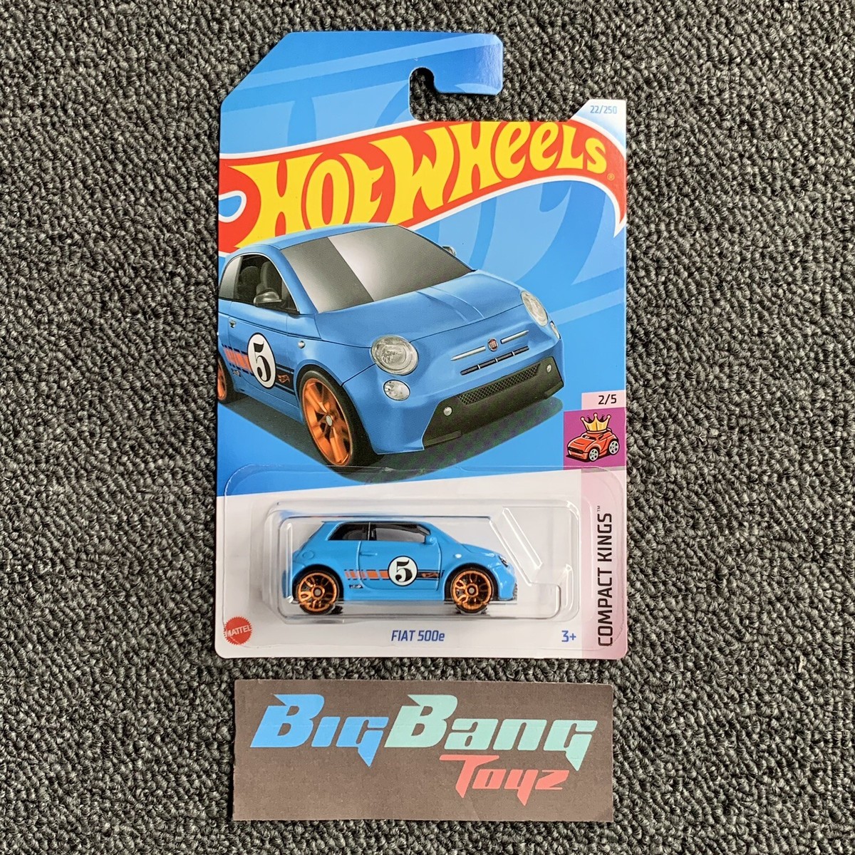 Hot Wheels FIAT 500e Blue #22 Mainline 2024 Case G/H (In-Stock