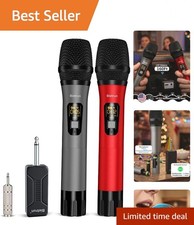 Dynamic UHF Wireless Microphone System - Versatile for Parties, Churches More
