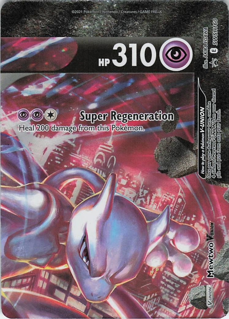 Mewtwo V-UNION Holo Promo SWSH: Sword & Shield Promo Cards SWSH160 NM