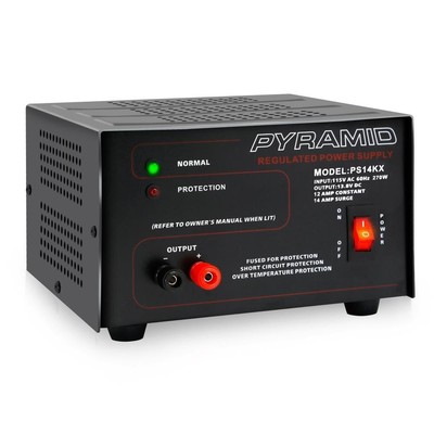 Universal Compact Bench Power Supply - 12 Amp Linear Regulated Home Lab Bench...