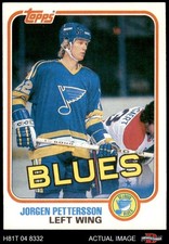 1981 Topps #121 Jorgen Pettersson West Blues RC 8 - NM/MT