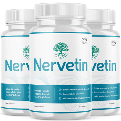 (3 Pack) Nervetin Advanced Nerve Support Strength Formula Nerve Tin 180 Capsules