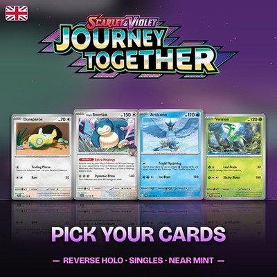 Pokemon Cards Journey Together JTG Reverse Holo Singles Choose English Near Mint