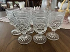 Set Of 6 Vintage Anchor Hocking Wexford Goblet Juice Glasses 5 3/8” Tall