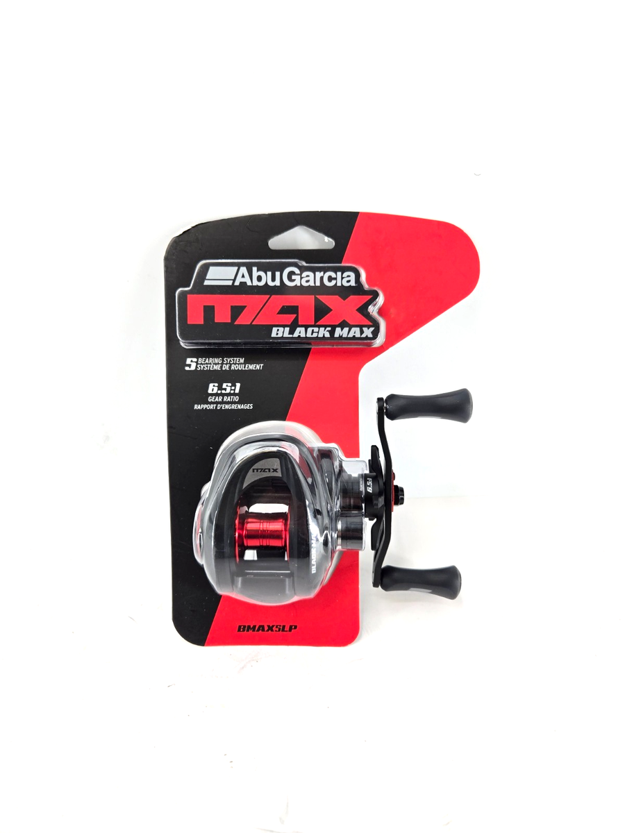ABU GARCIA MAX BLACK MAX REEL 6.5:1 GEAR RATIO 5 BEARING SYSTEM REEL  BMAX5LP NEW | eBay