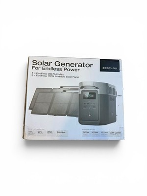 EcoFlow Delta 2 Max 2400W Portable Power Station W/ 220W Solar Panels